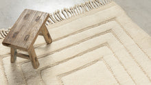 Tapis BERBERE CONTEMPORAIN MRIRT - 100% laine noué main -  105cm x 420cm