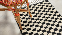 Tapis BERBERE CONTEMPORAIN MRIRT - 100% laine noué main -  65cm x 240cm