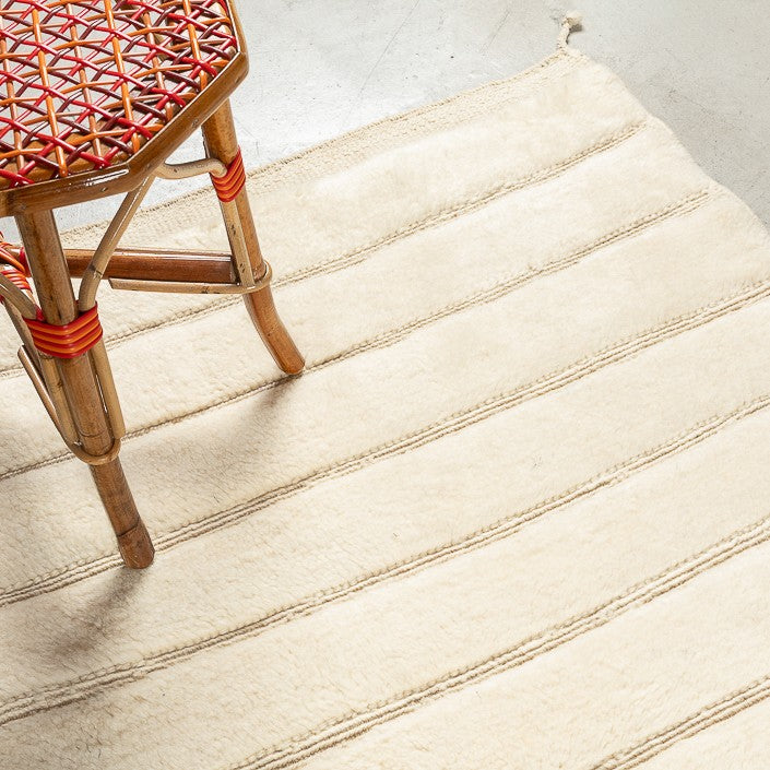 Tapis BERBERE CONTEMPORAIN MRIRT - 100% laine noué main -  95cm x 405cm