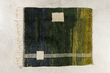 Tapis BERBERE CONTEMPORAIN MRIRT - 100% laine noué main -  105cm x 125cm