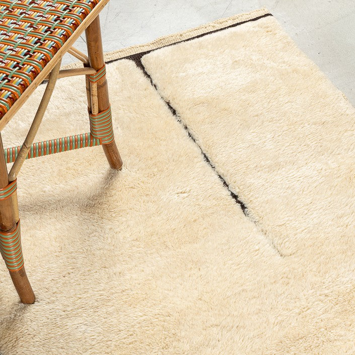 Tapis BERBERE CONTEMPORAIN MRIRT - 100% laine noué main -  100cm x 510cm
