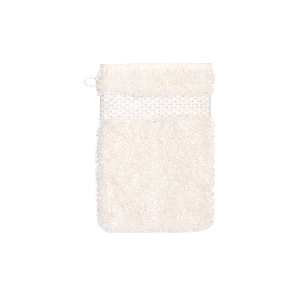 Gant de toilette étoile - Nacre