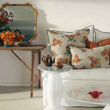 Coussin Vice Versa - Lin WABI-SABI imprimé - Les Oranges