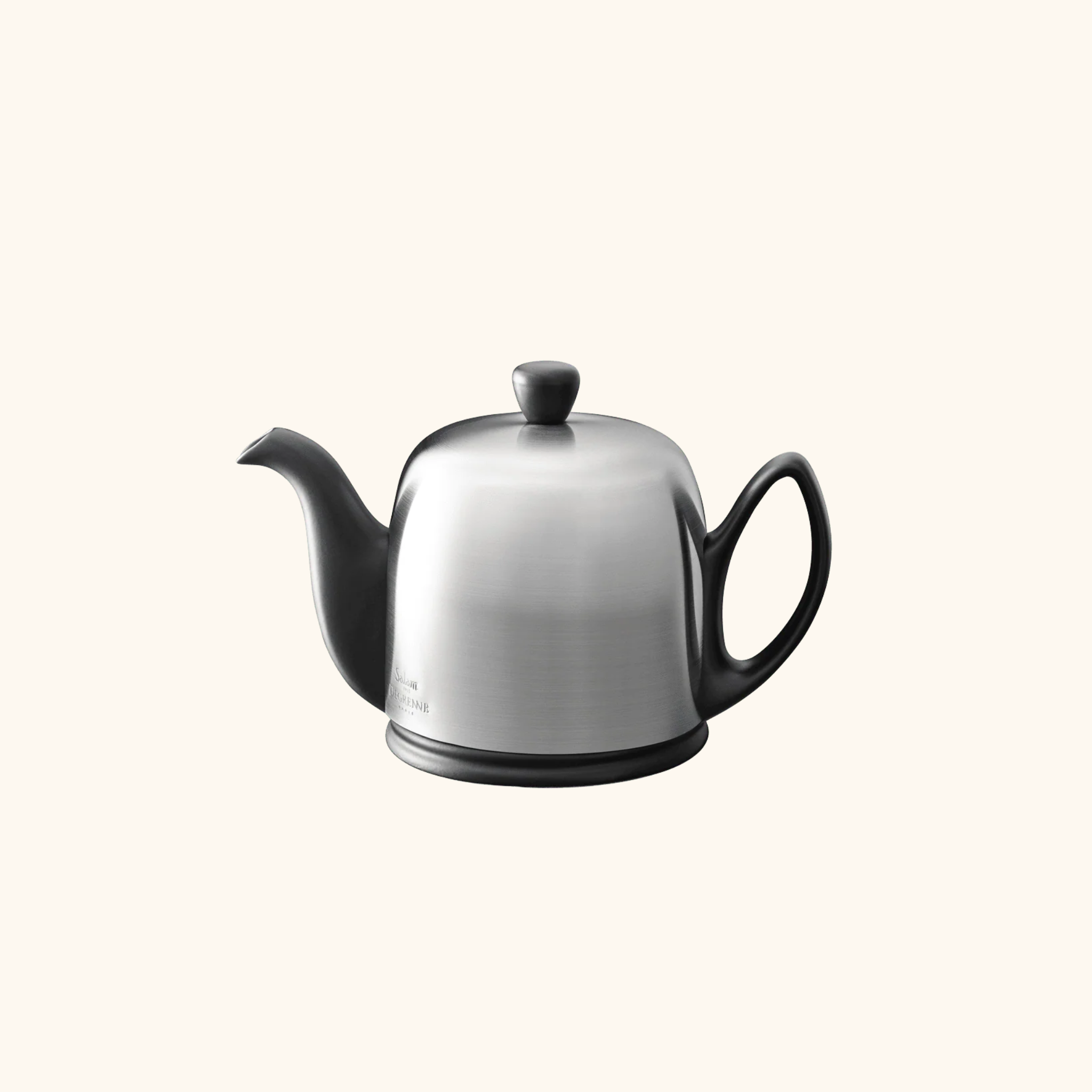 Théière Salam - 4 Tasses - Noir mat/ Cloche Inox mat
