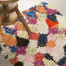 Tapis BOUCHEROUITE  - 100% laine noué main - 85 x 320 cm