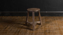 Tabouret rond - Orme ancien