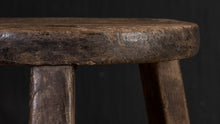 Tabouret rond - Orme ancien