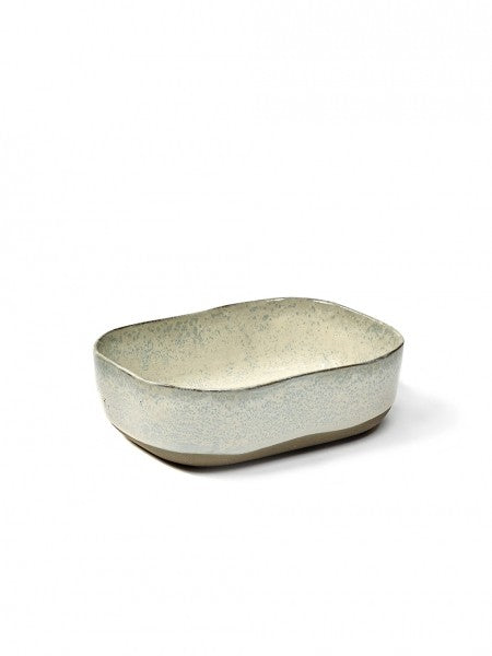 MERCI N°5, Assiette extra profonde, L, Ø23cm x 15cm H5cm, BLANC CASSE