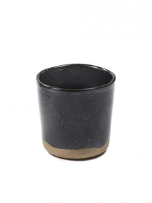 MERCI N°9, Tasse, Ø7,4cm x 3cm x H7cm, BLANC CASSE