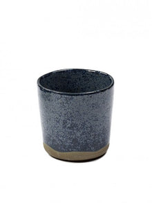 MERCI N°9, Tasse, Ø7,4cm x 3cm x H7cm, BLANC CASSE