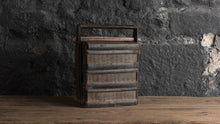 Boite bento ancienne - Bambou et paille - Chine