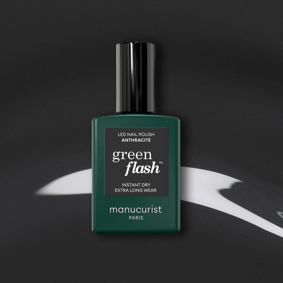 Vernis Green Flash semi-permanent - Anthracite