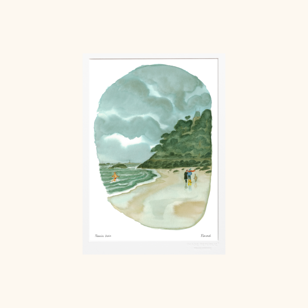 Affiche - François Ravard Premier Bain - 38 x 56cm