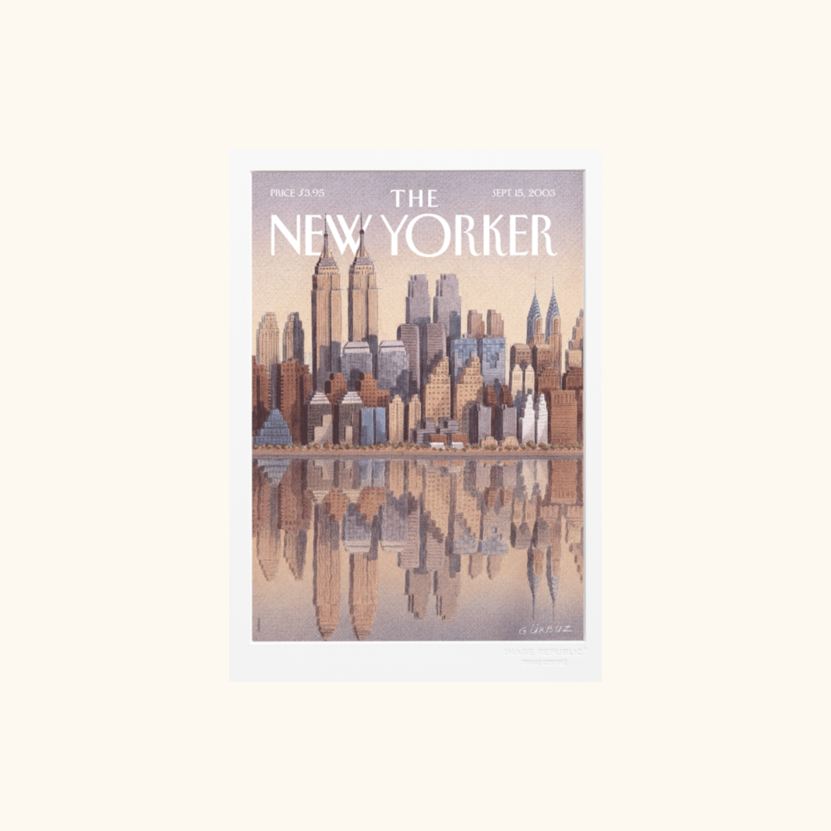 Affiche - The NewYorker 111 Gürbüz Twin Towers - 38 x 56cm