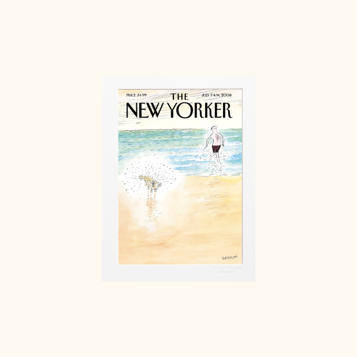 Affiche - The NewYorker 230 Sempé First Bath - 38 x 56cm