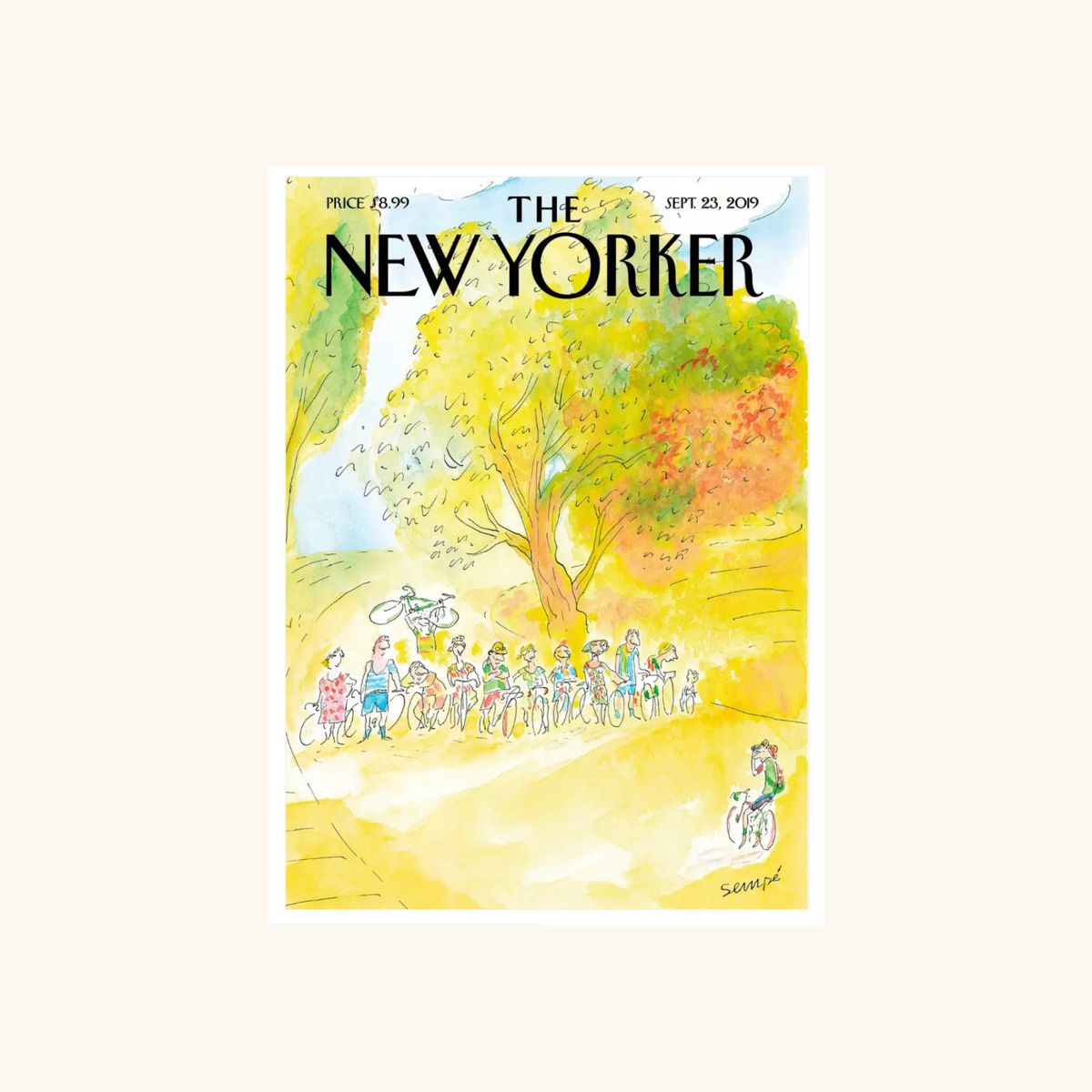 Affiche - The NewYorker 258 Sempé Sunday Morning Outings - 38 x 56cm