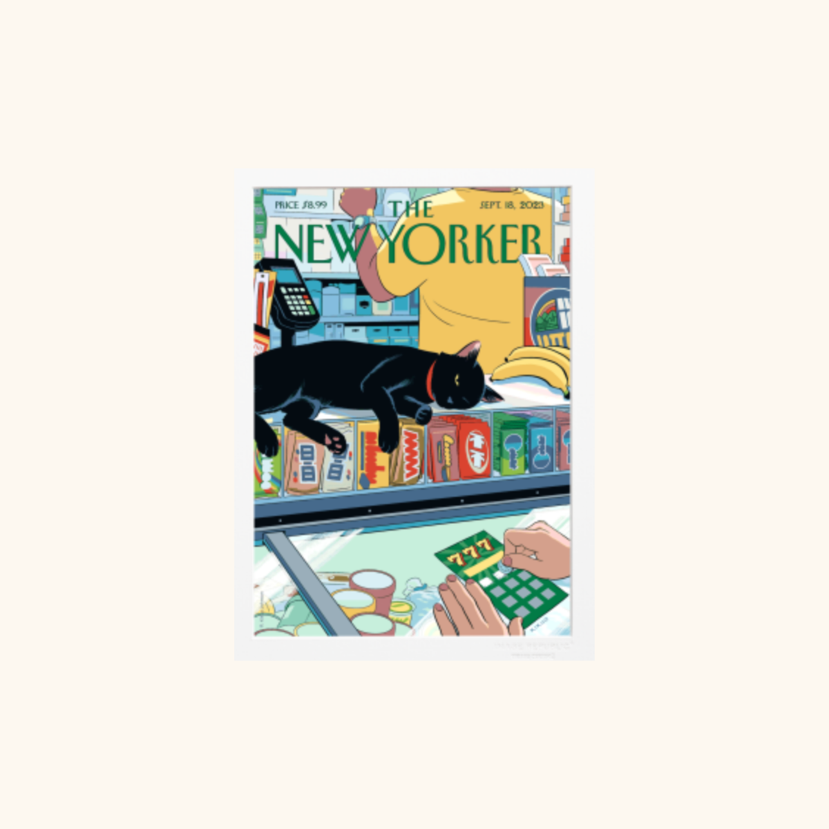 Affiche - The NewYorker 272 Kikuo Bodega Cat - 38 x 56cm