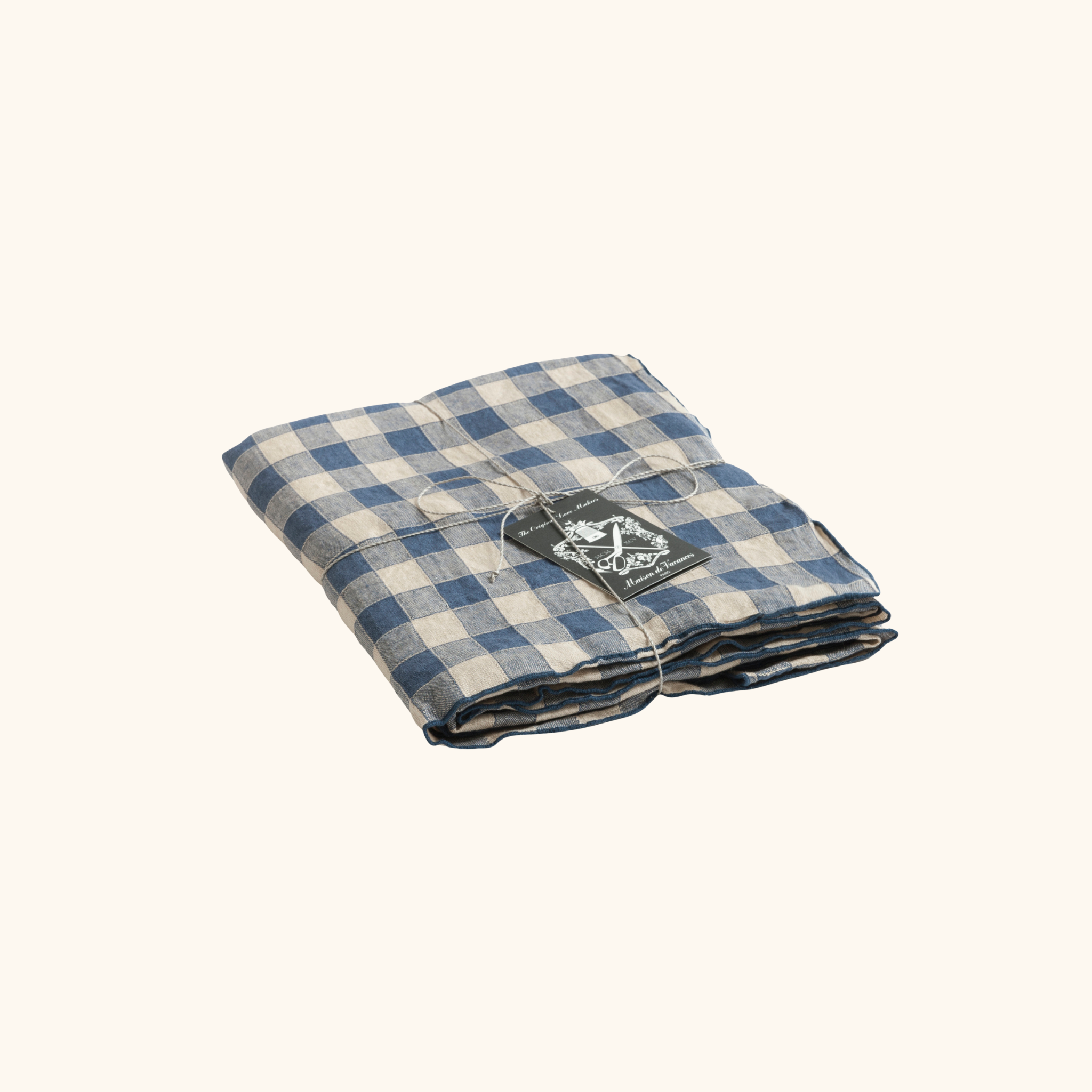 Nappe - Toile Vintage Vichy - 100% lin