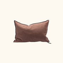 Coussin Vice Versa - Black Line - Chenille soft washed
