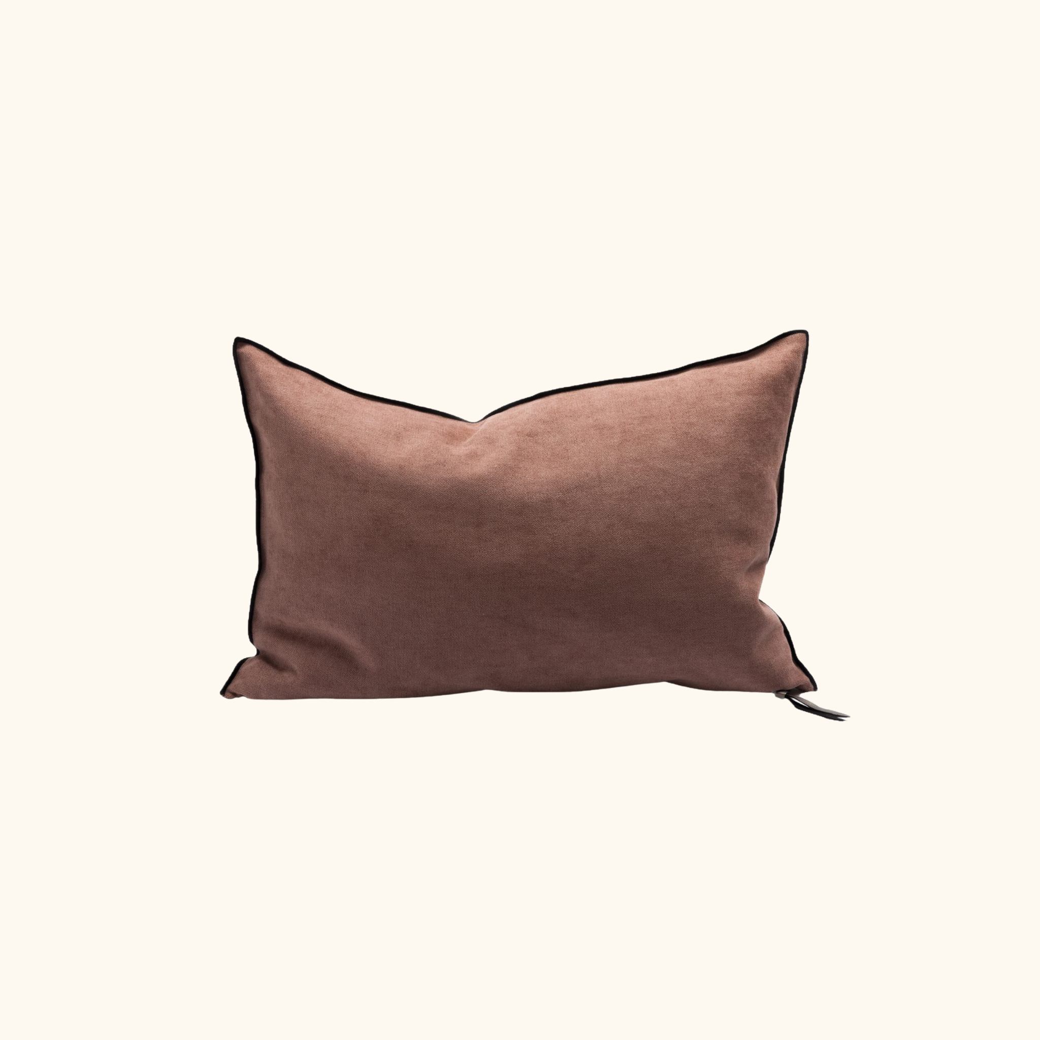 Coussin Vice Versa - Black Line - Chenille soft washed