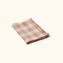 Set de table - Toile vintage vichy - 100% lin - 35cm x 50cm