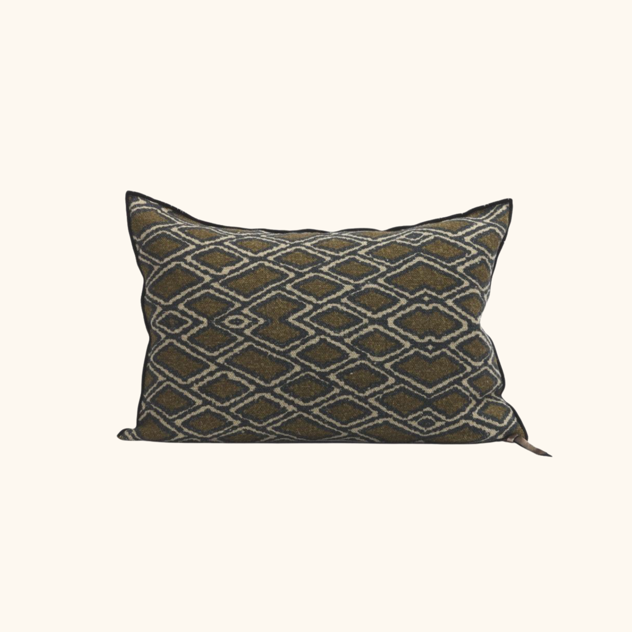 Coussin Vice Versa - Lin WABI-SABI imprimé - Samarkand