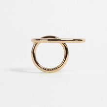 Bague - Galet plaqué or - T50