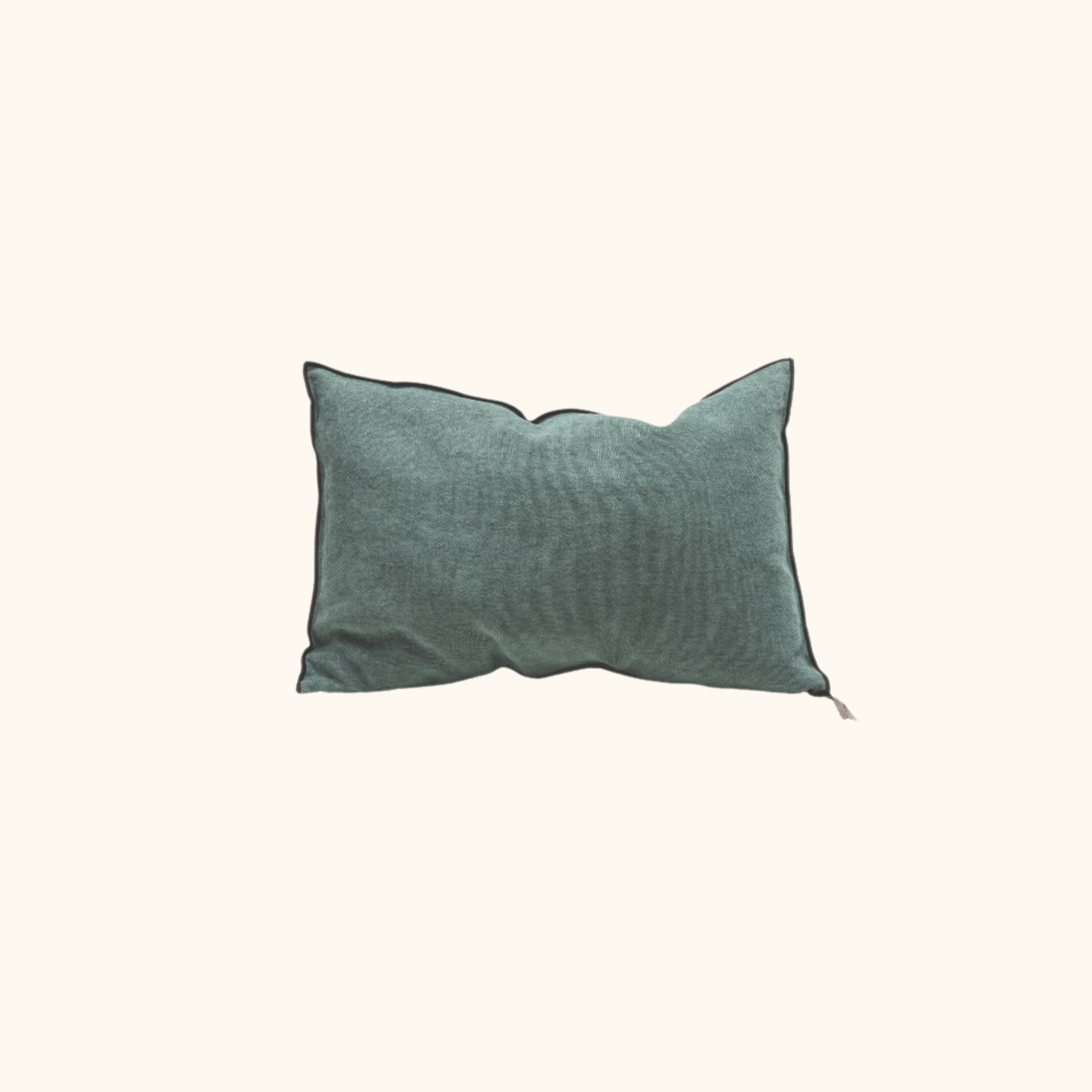 Coussin Vice Versa - Black Line - Chenille soft washed
