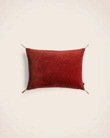 Coussin velours lavé
