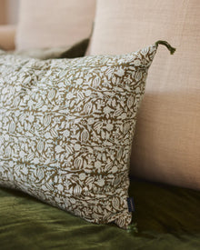 Coussin Tulipan en coton imprimé - 40 x 55cm / 50 x 70cm