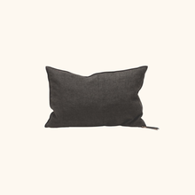 Coussin Vice Versa - Black Line - Chenille soft washed