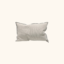 Coussin Vice Versa - Black Line - Chenille soft washed