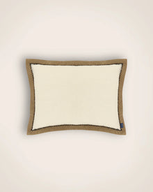 Coussin Khadi Noir en coton tissé main - 40 x 55cm