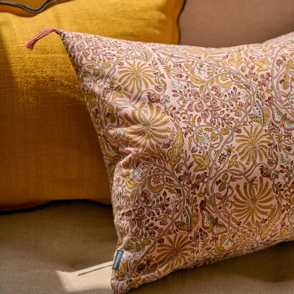 Coussin Papilio en coton imprimé - 40 x 55cm / 50 x 70cm