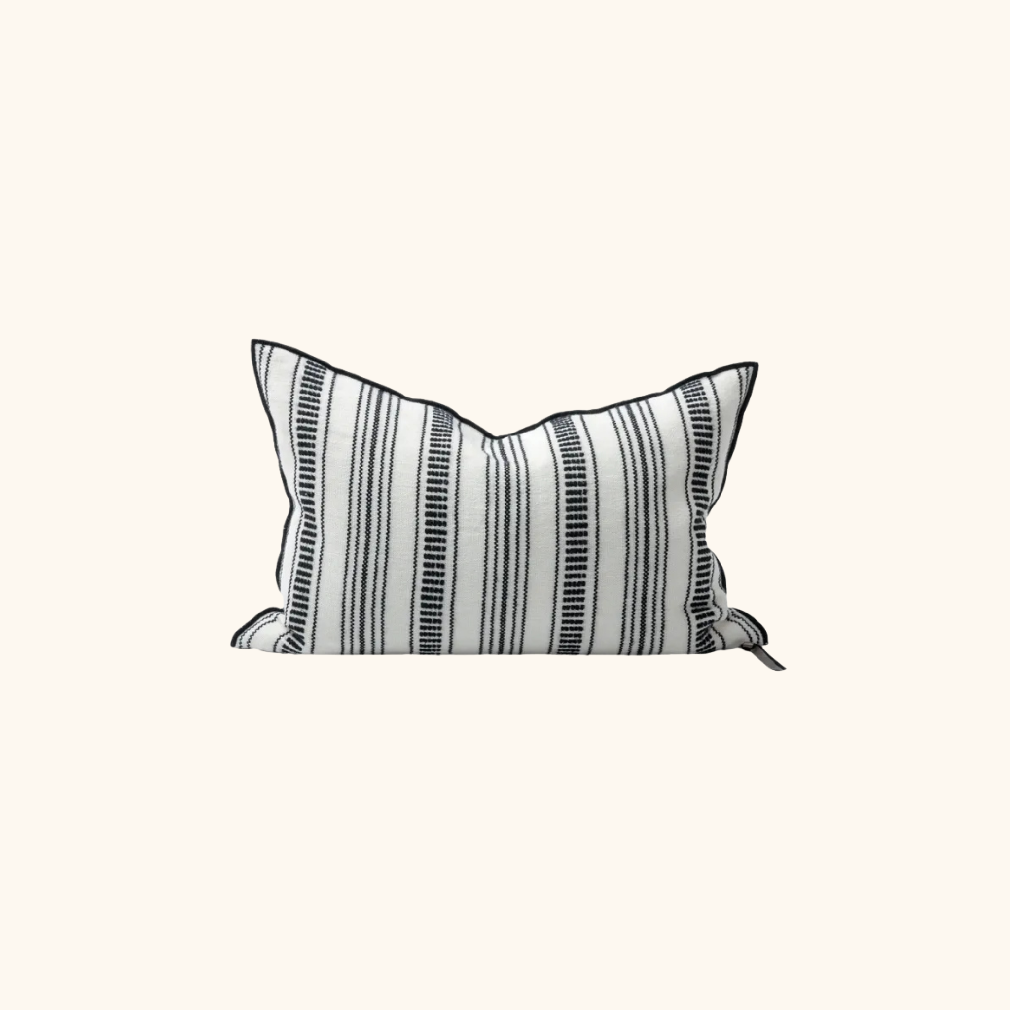 Coussin Vice Versa - Toile brodée Cyclades 300 - 40cm x 60cm