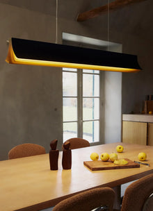 Suspension Respiro Pendant 1200 - Noir & Or - LED