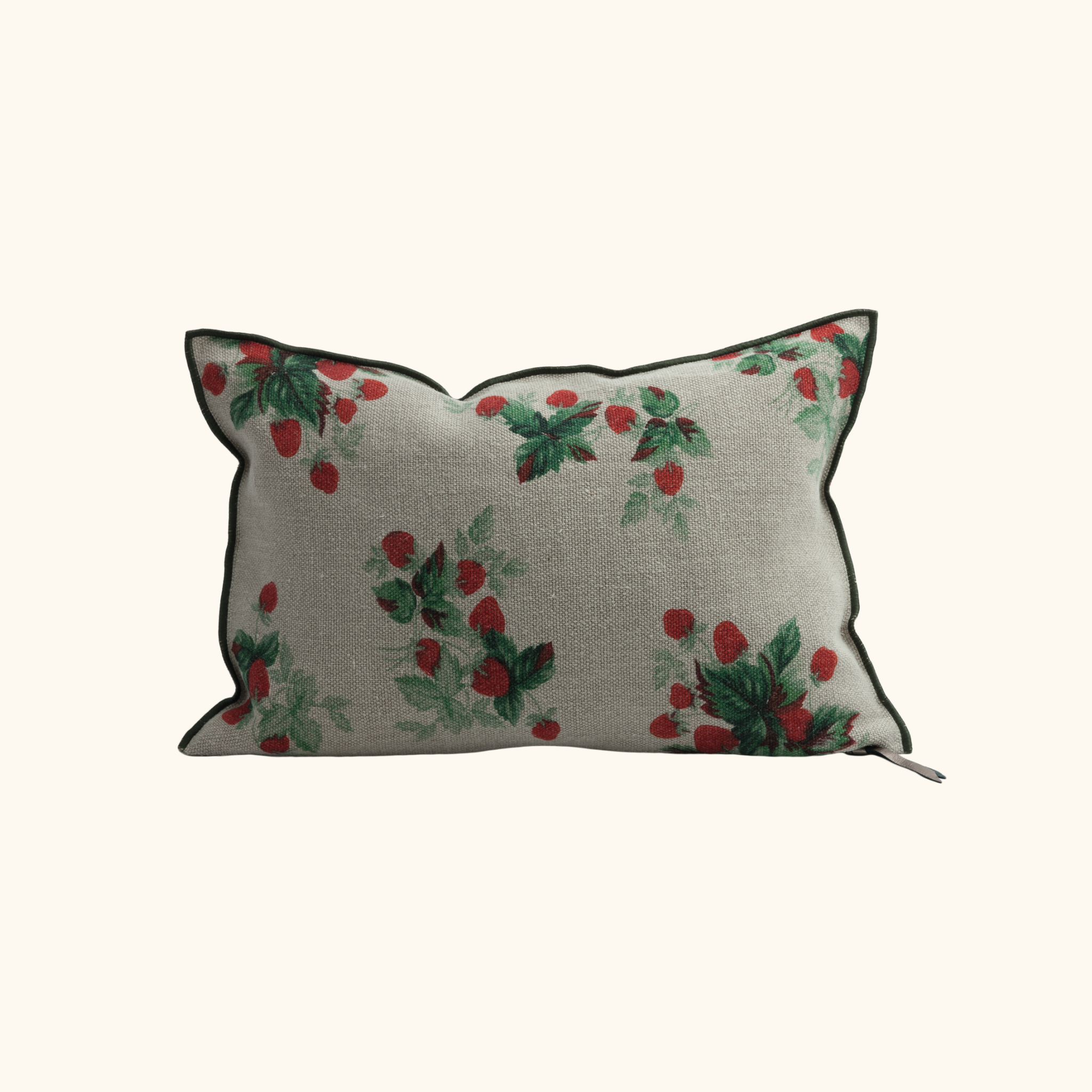 Coussin vice versa -  Lin wabi-sabi imprimé - Les Fraises