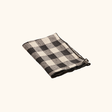 Set de table - Toile vintage vichy - 100% lin - 35cm x 50cm