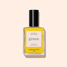 Vernis Green - Gold Button