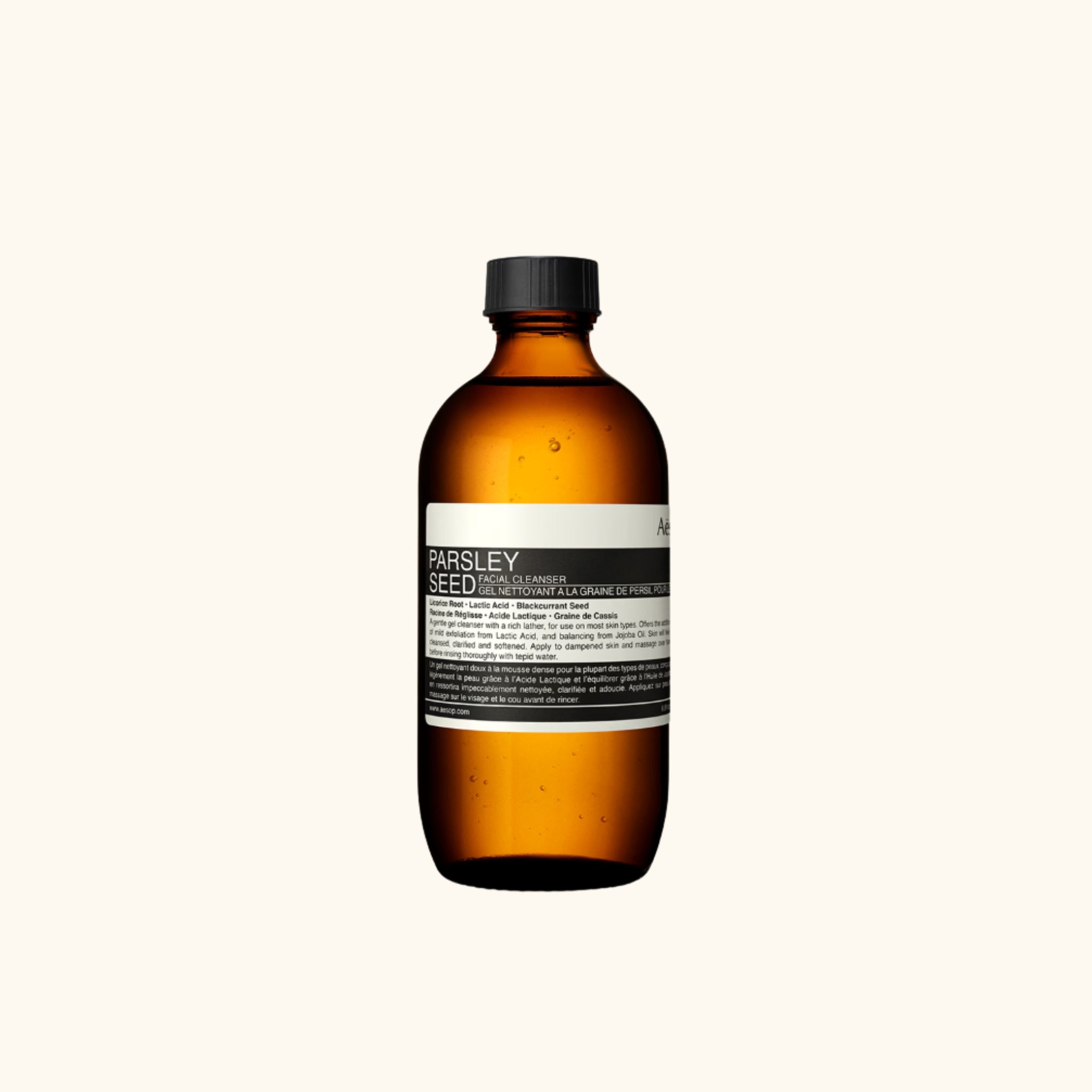 Gel nettoyant pour le visage à la graine de persil