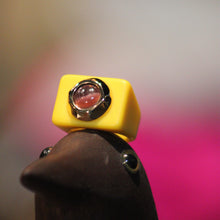 Bague n°208 jaune et lila - Taille 54