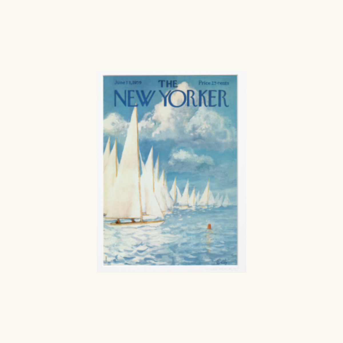 Affiche - The Newyorker 080 Getz Boat Race - 38 x 56cm