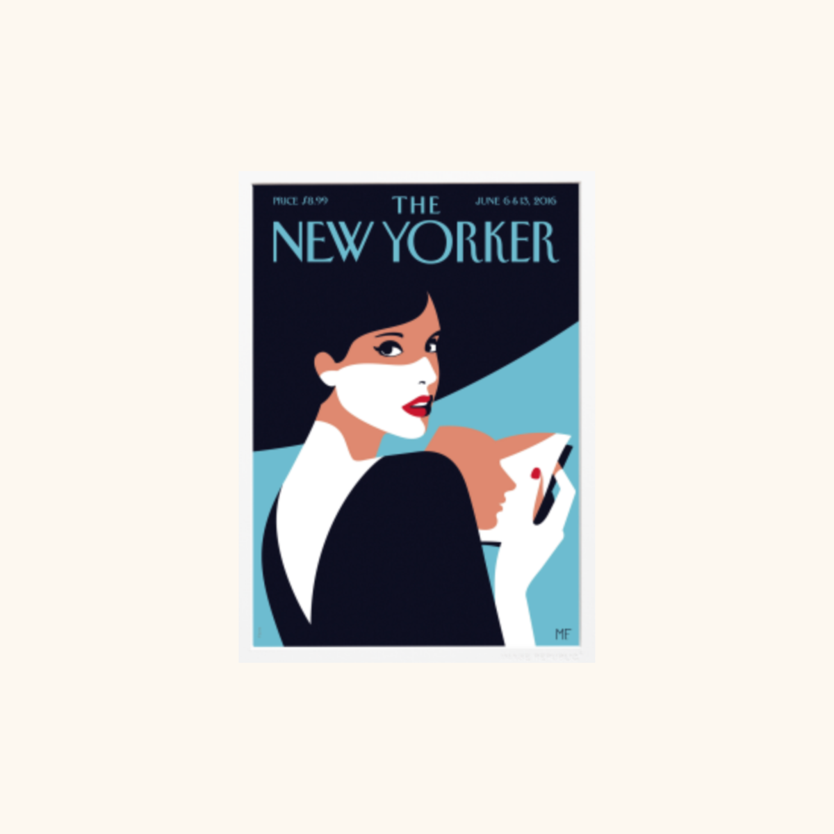 Affiche - The Newyorker 086 Favre Page Turner - 38 x 56cm