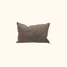 Coussin Vice Versa - Black Line - Chenille soft washed
