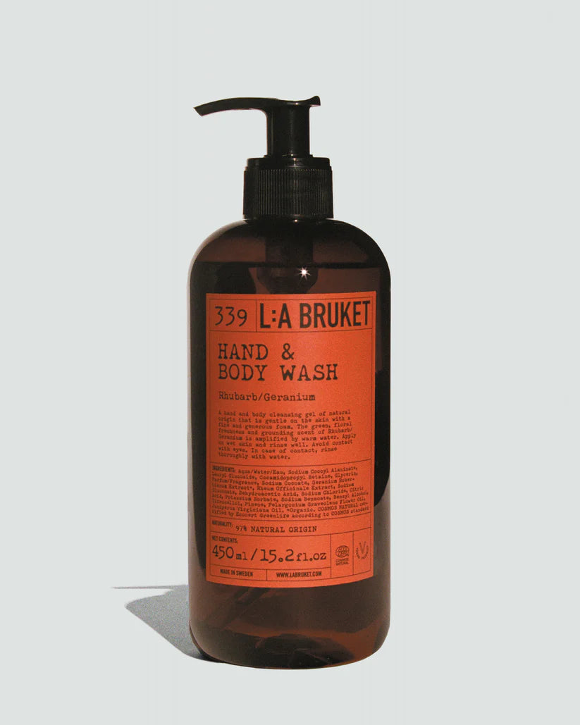 Gel lavant mains et corps - Rhubarbe & Géranium