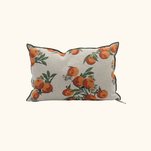 Coussin Vice Versa - Lin WABI-SABI imprimé - Les Oranges