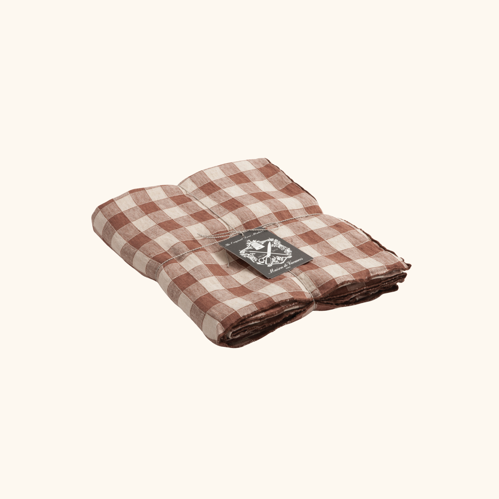 Nappe - Toile Vintage Vichy - 100% lin