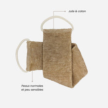 Lanière gommage exfoliante en jute