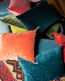 Coussin en velours lavé - 40 x 55cm / 50 x 70cm