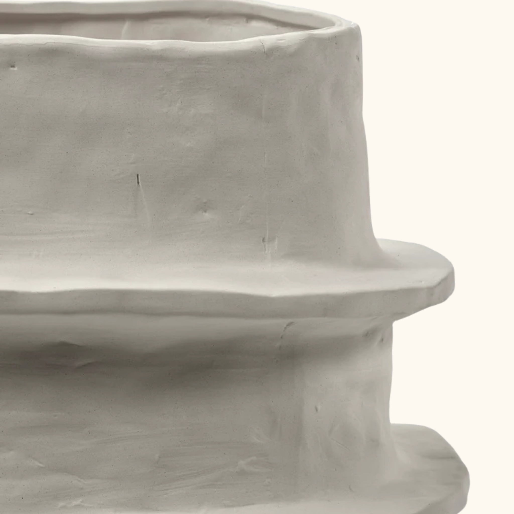 Vase ovale Molly - Beige